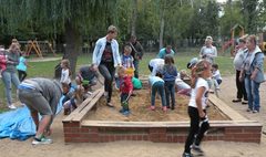 Wspólna zabawa na Święcie Ziemniaka