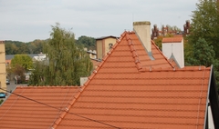 Zdjęcie dachu z kominem