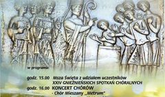 Plakat XXIV Gnieźnieńskich Spotkań Chóralnych