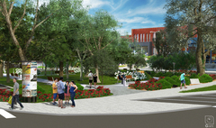 Wizualizacja parku im. Kaczorowskiego po rewitalizacji