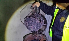 Zdjęcie Strażnika Miejskiego w czasie interwencji