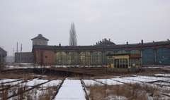 Zdjęcie zabytkowej parowozowni