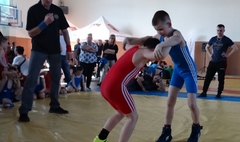 Zawody zapaśnicze w Nowym Tomyślu. (link otworzy duże zdjęcie)