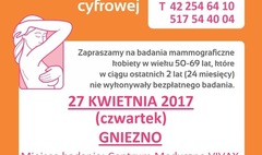 Plakat akcji mammografii