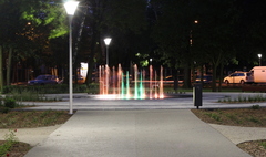 Zdjęcie parku Kościuszki wieczorem