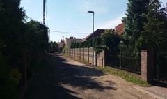 Montaż oświetlenia sięgacza ulicy Pustachowskiej