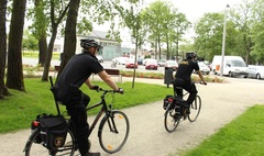 Zdjęcie Strażników Miejskich na rowerach