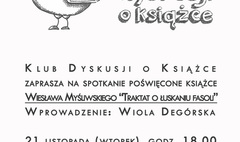 W listopadzie „Traktat o łuskaniu fasoli