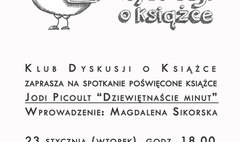 Klub Dyskusji o Książce zaprasza
