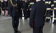 Pożegnanie ze służbą Zastępcy Komendanta PSP (link otworzy duże zdjęcie)