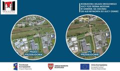 Nowy układ drogowy ulicy Pod Trzema Mostami (link otworzy duże zdjęcie)