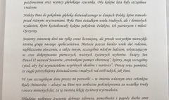 List gratulacyjny od premiera dla pani Janiny Kubiak (link otworzy duże zdjęcie)