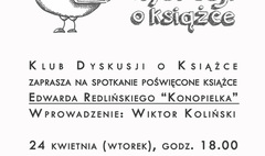 Klub Dyskusji zaprasza do rozmowy o „Konopielce”