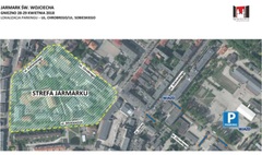 Jarmark Świętego Wojciecha: informacja dla zmotoryzowanych (link otworzy duże zdjęcie)