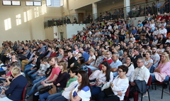 Spotkanie z Denisem Urubką oraz Bogusławem Magrelem. (link otworzy duże zdjęcie)