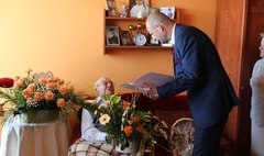 Sto lat pana Feliksa Zalaszewskiego (link otworzy duże zdjęcie)