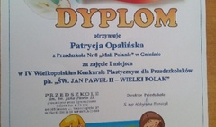 Gnieźnianka laureatką wojewódzkiego konkursu plastycznego (link otworzy duże zdjęcie)