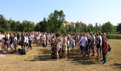 Rozpoczęcie rajdu szlakiem 3. Pułku Ułanów Wielkopolskich (link otworzy duże zdjęcie)