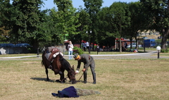Rozpoczęcie rajdu szlakiem 3. Pułku Ułanów Wielkopolskich (link otworzy duże zdjęcie)