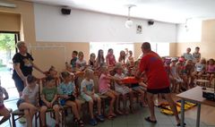 Pokazy pierwszej pomocy dla półkolonistów GOSiR