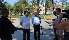 Jarosław Mikołajczyk i prezydent Michał Powałowski