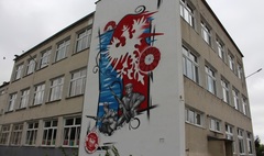 Mural powstańczy na Szkole Podstawowej nr 7