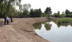 Pierwszy etap rewitalizacji oczka wodnego zakończony (link otworzy duże zdjęcie)