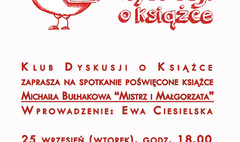 „Mistrz i Małgorzata tematem kolejnej dyskusji KDoK