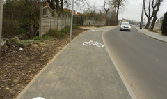 Nowy odcinek ścieżki rowerowej na Kawiarach (link otworzy duże zdjęcie)