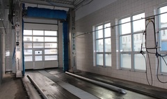 MPK z nowymi autobusami i zajezdnią (link otworzy duże zdjęcie)