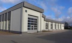 MPK z nowymi autobusami i zajezdnią (link otworzy duże zdjęcie)