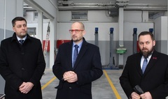 MPK z nowymi autobusami i zajezdnią (link otworzy duże zdjęcie)