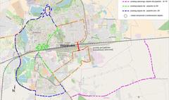Zamknięte skrzyżowanie ul. Pod Trzema Mostami