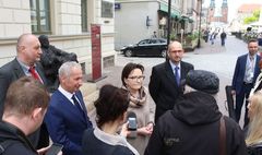 Premier Ewa Kopacz z wizytą w Gnieźnie