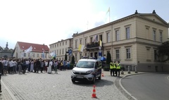 Strażnicy Miejski zabezpieczali wizytę pielgrzymów