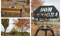 Zdjęcie zrewitalizowanego ogrodu przy Gnieźnieńskim Klubie Seniora