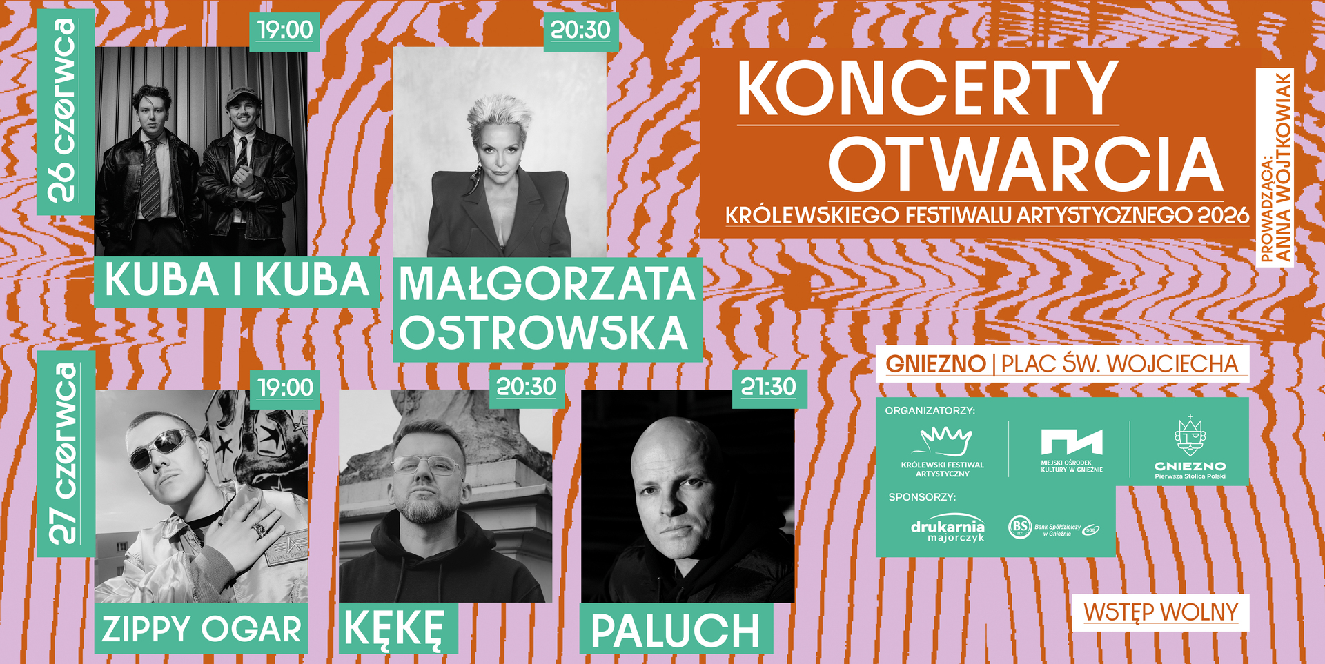 Nadchodzi Królewski Festiwal Artystyczny. Na start koncerty Ostrowskiej, Palucha i KęKę