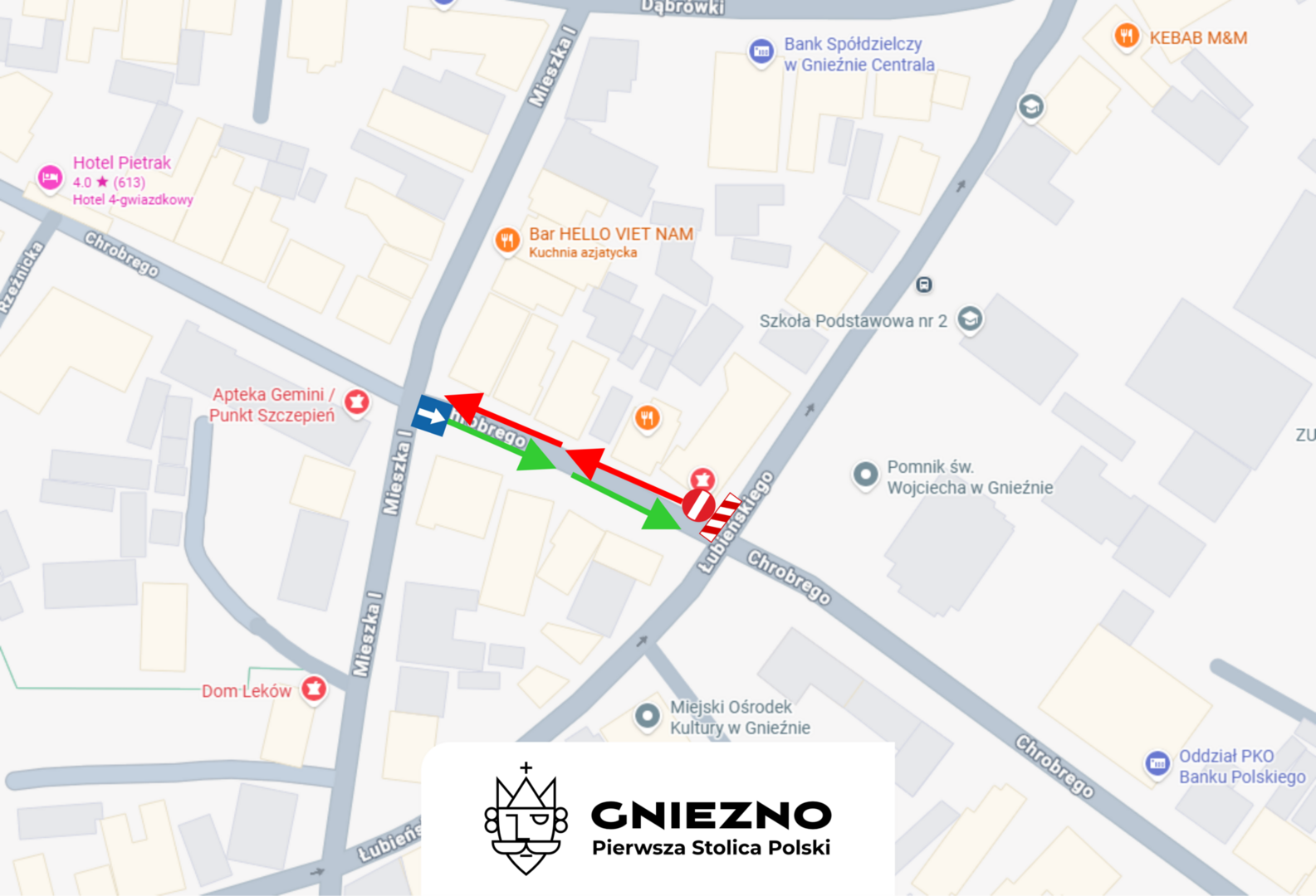Ważna zmiana dla kierowców. Ulica Chrobrego częściowo jednokierunkowa