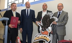 Uroczystość otwarcie sali sportowej przy ulicy Świętokrzyskiej (link otworzy duże zdjęcie)