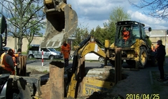 Budowa kanalizacji sanitarnej i deszczowej wraz z siecią wodociągową na ulicy Roosevelta w Gnieź